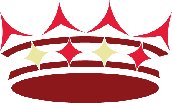 The Crown of Alpha Sigma Alpha. It is a four-point crown is 4 four-point stars across the front.